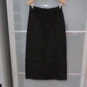 Saks Fifth Avenue A-Line Midi Skirt 100% Linen